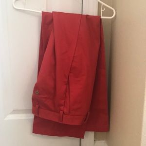 Men’s red izod pants size 34/30